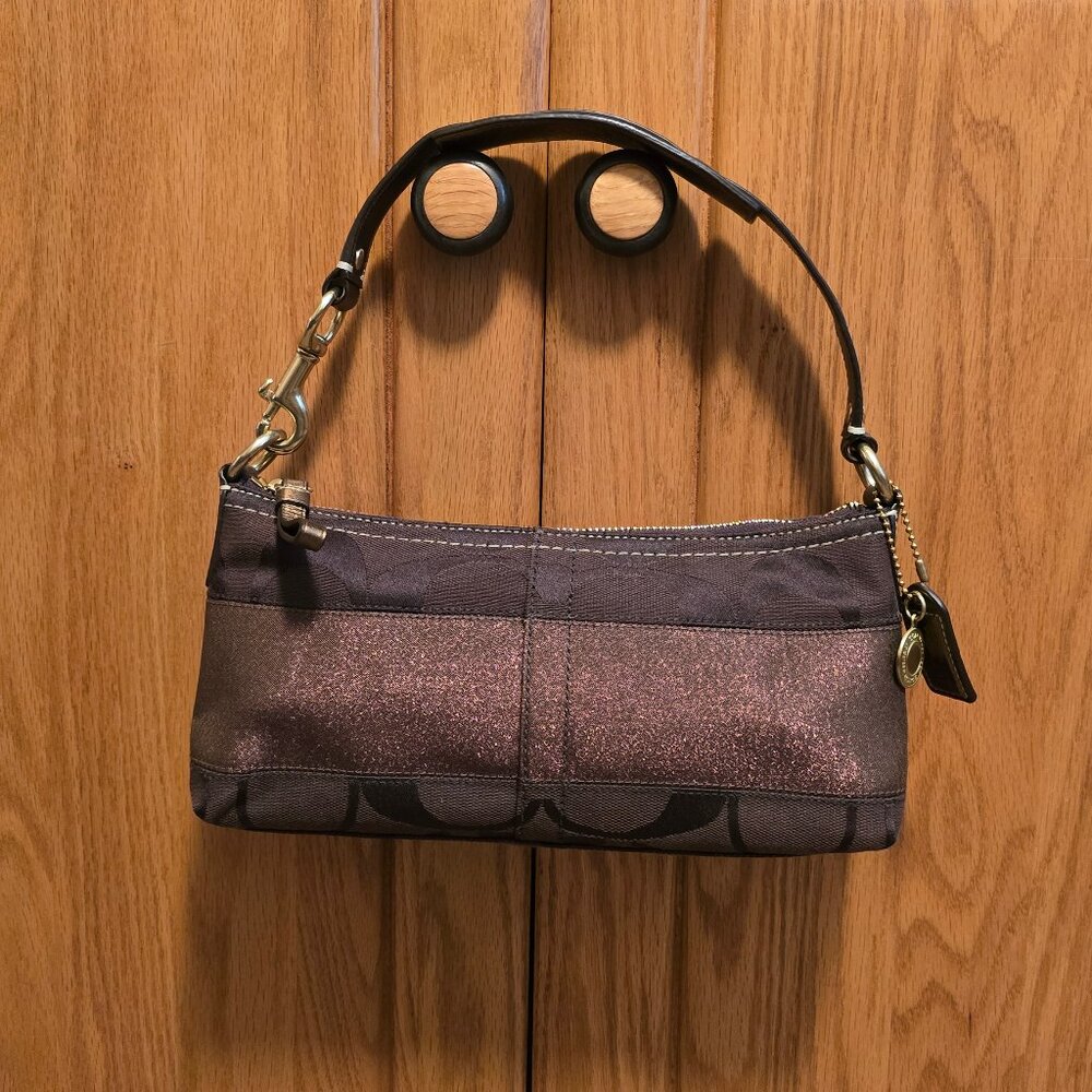 Coach Signature Strip Small Hobo